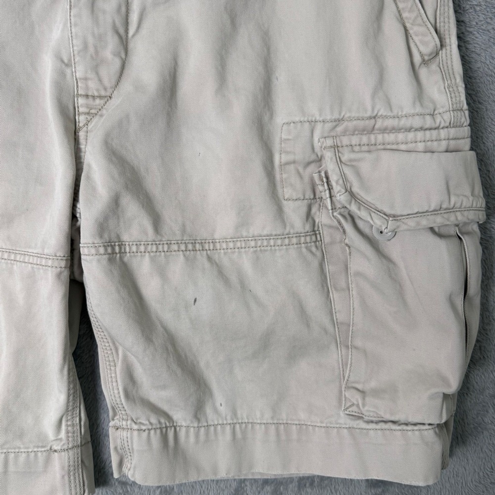 Polo Ralph Lauren Cargo Shorts Mens 38T Khaki Tan Cotton Utility Gorpcore Y2K - Picture 8 of 12